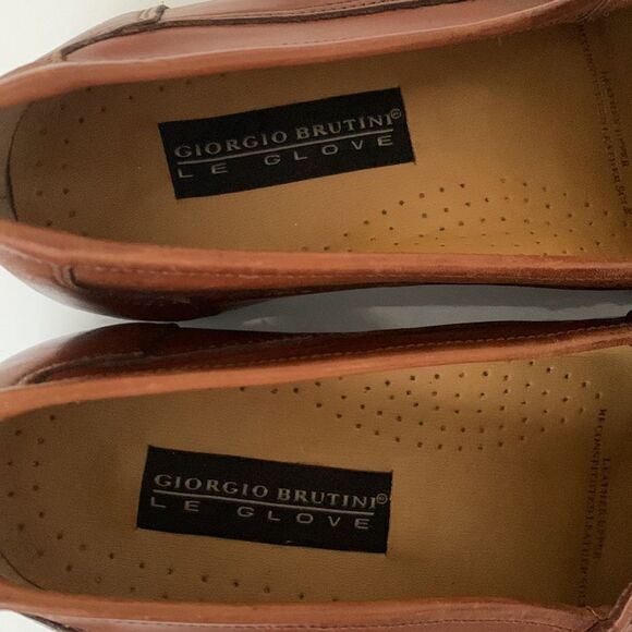 Giorgio Brutini Le Glove Handcrafted Leather Loafers Size 10,5 D - Picture 6 of 13